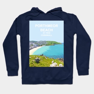 St Ives Porthmeor Cornwall. Cornish gift. Travel poster Hoodie